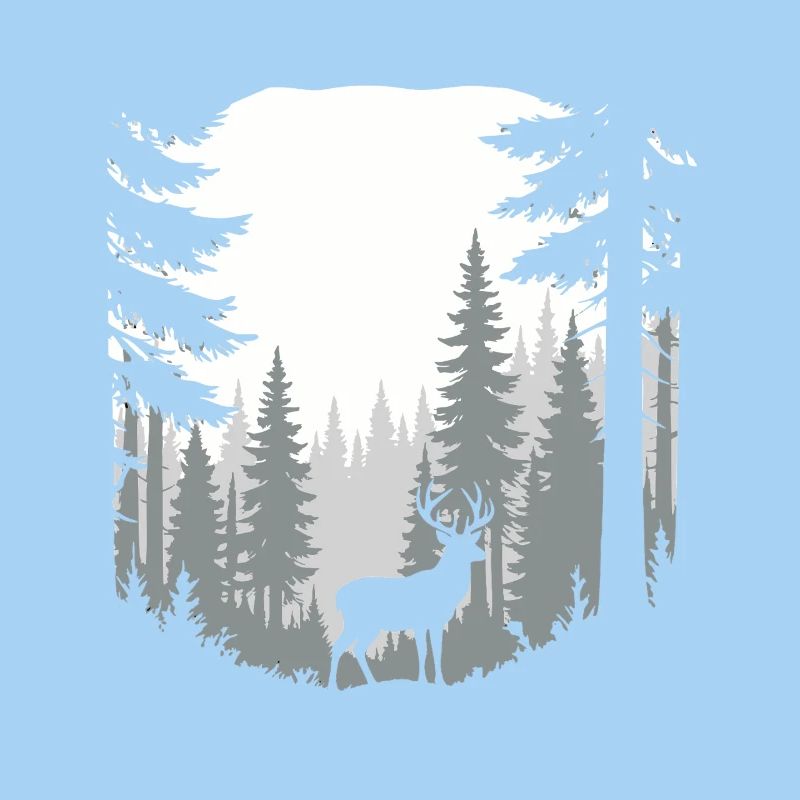 Cerf en forêt Scène de chasse Nature Vibes
