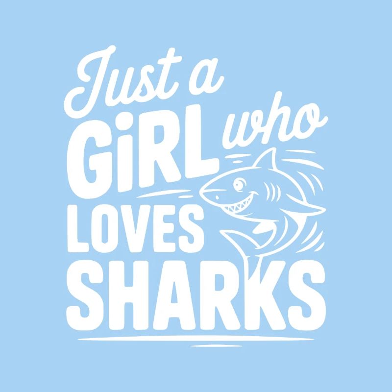 Nur ein Mädchen, das Haie liebt