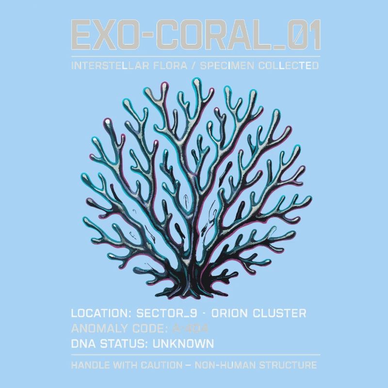 Exo Coral 01 – Futuristic Sci-Fi Alien Design