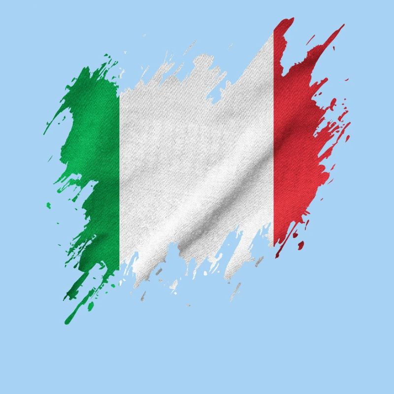 Drapeau italien, style déchiré