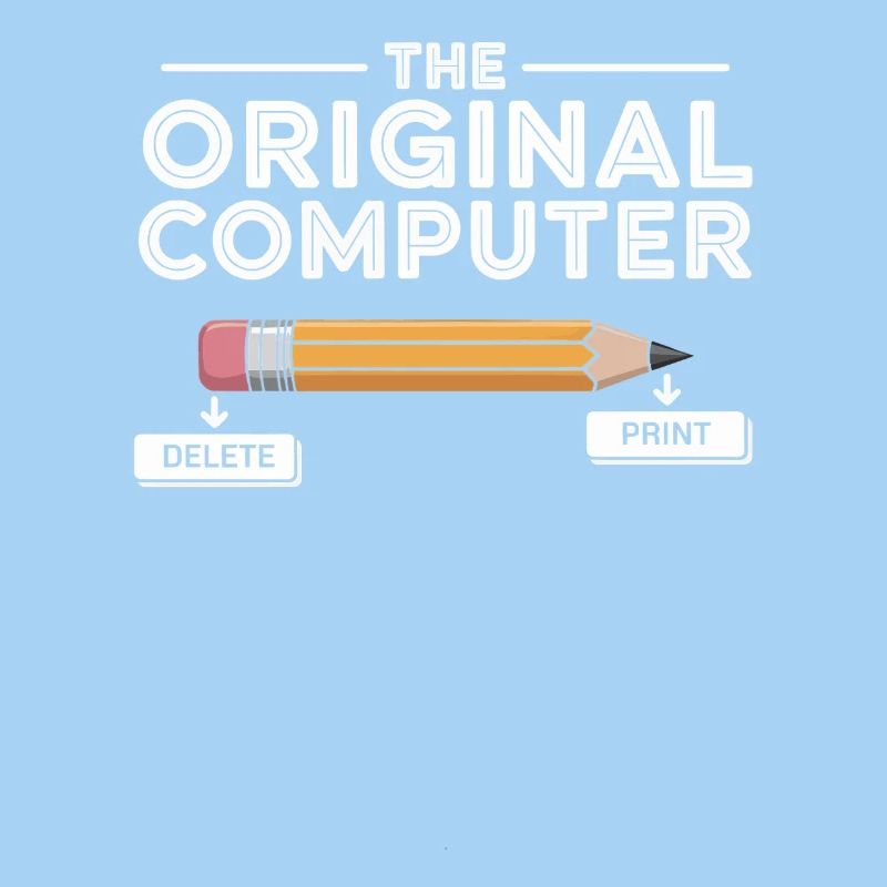 Der Original Computer – Bleistift Delete & Print