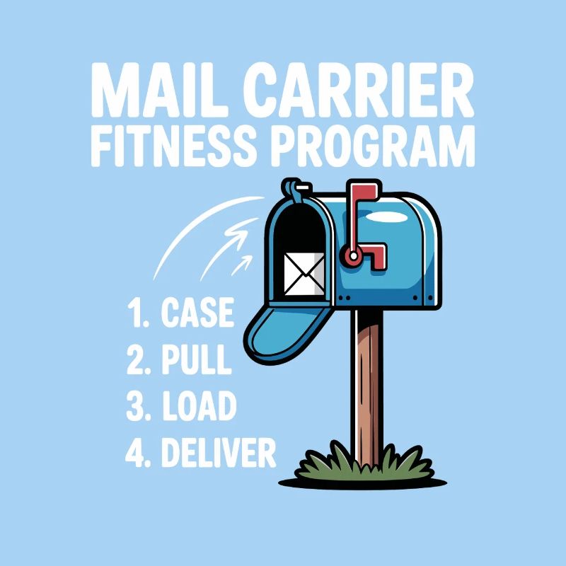 Funny Mail Carrier Mailman I Fitness Programm Post