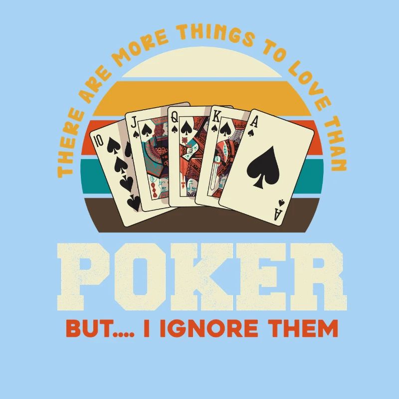 Retro Poker Deck Sunset