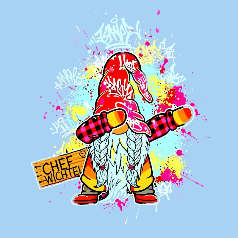 CHEF WICHTEL Dab Graffiti Männlich Xmas