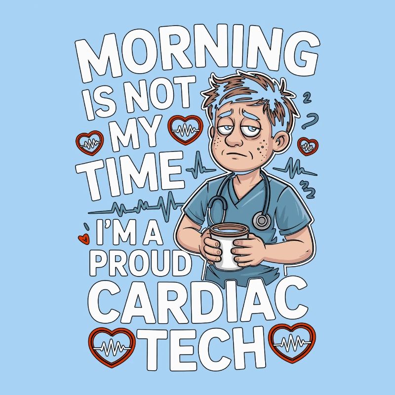Cardiac Tech Morning Is Not My Time Echo Tech