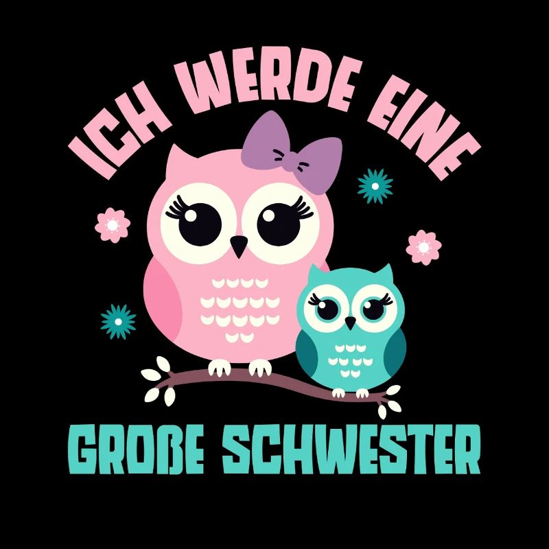 Große Schwester Eulen Älteres Baby Geschwister