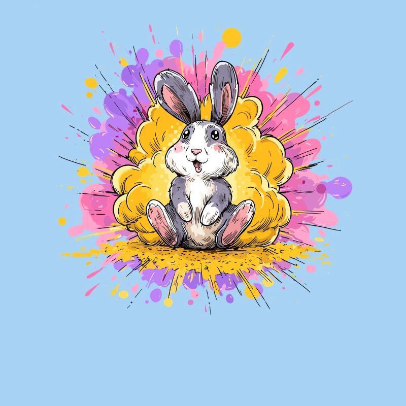 Hoppelbunny sous une douche de couleurs
