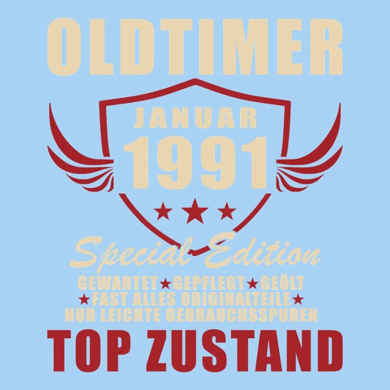 35. Geburtstag Geschenk Oldtimer Januar 1991