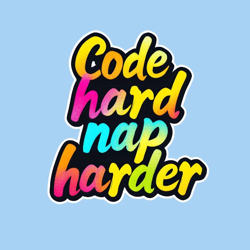 Code Hard Nap Harder Funny Programmer Tee