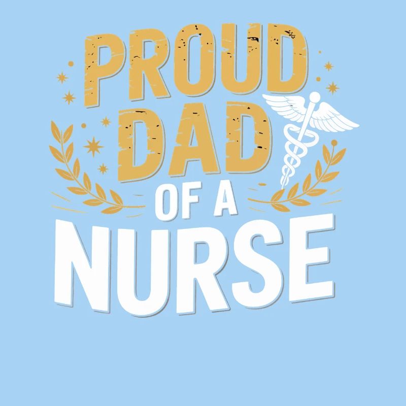 Stolzer Vater einer Pflegekraft