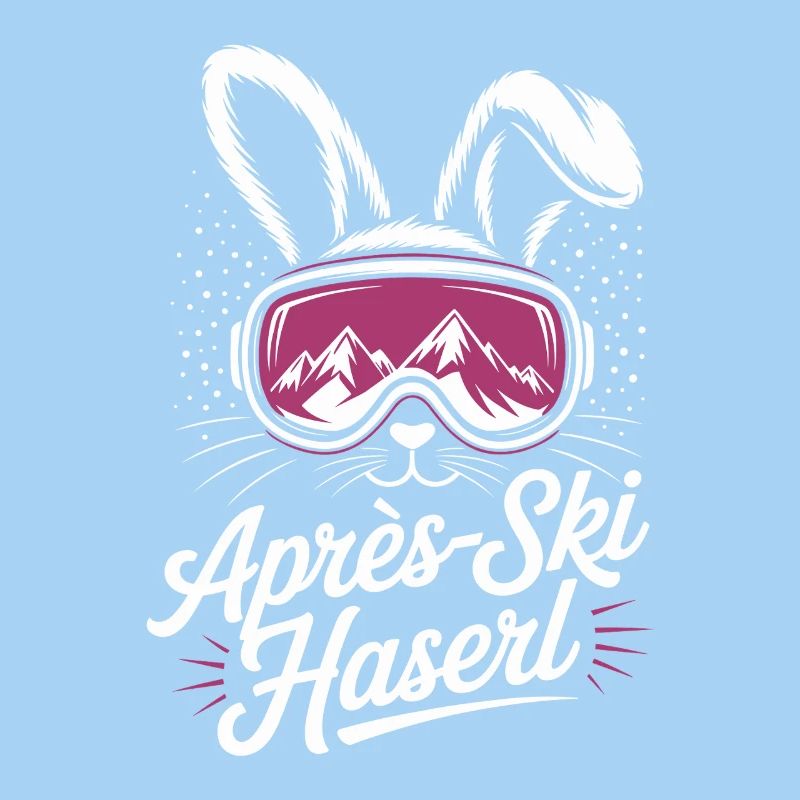 Après-ski bunny hut fun Skier ski bunny