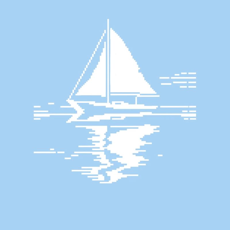 Segelboot Pixel Grafik