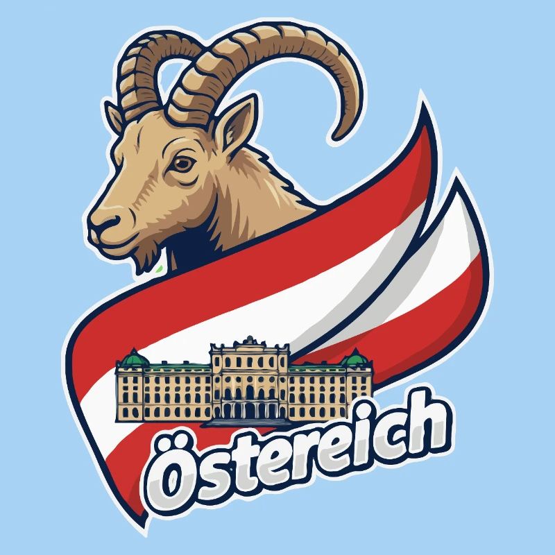 Ibex with Austria flag