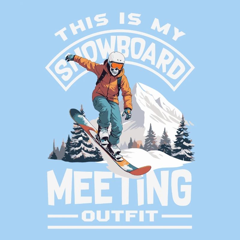 Télésiège de réunion de snowboard snowboard