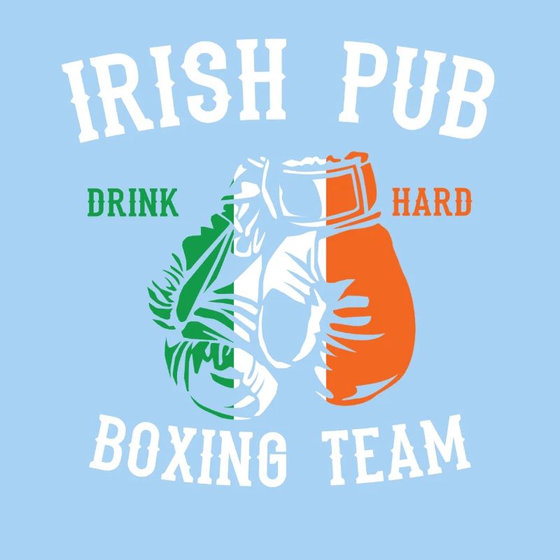 Irisches Pub-Boxteam