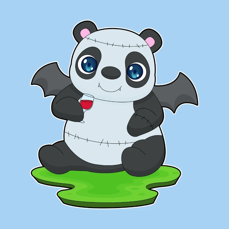 Panda Halloween Vampire
