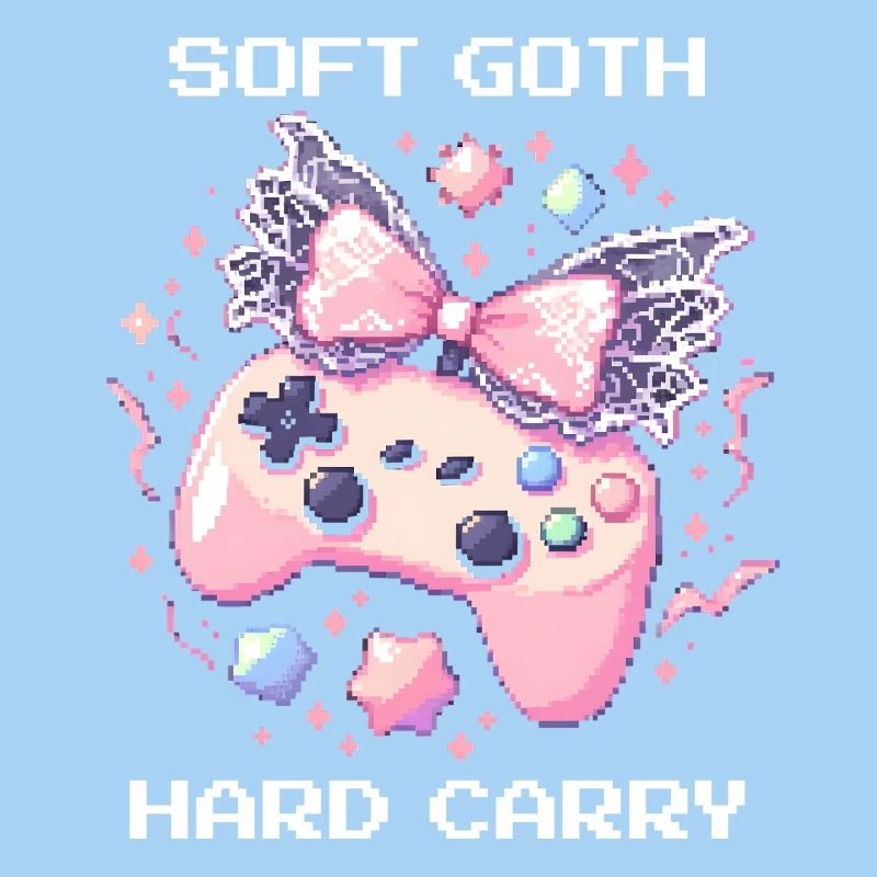 Soft Goth Hard Carry | Dark Cute