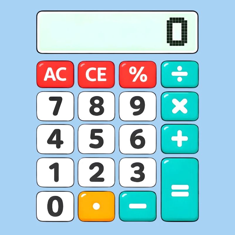 Retro-Farbblock-Rechner