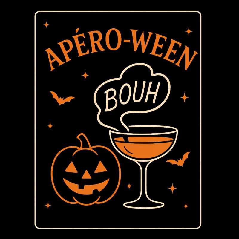 Apéro-ween Citrouille Humour