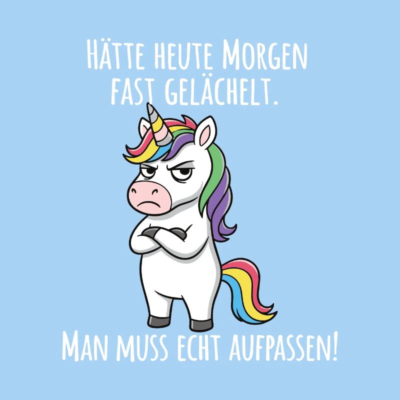 Almost Smiled – Grumpy Unicorn Morning Grouch