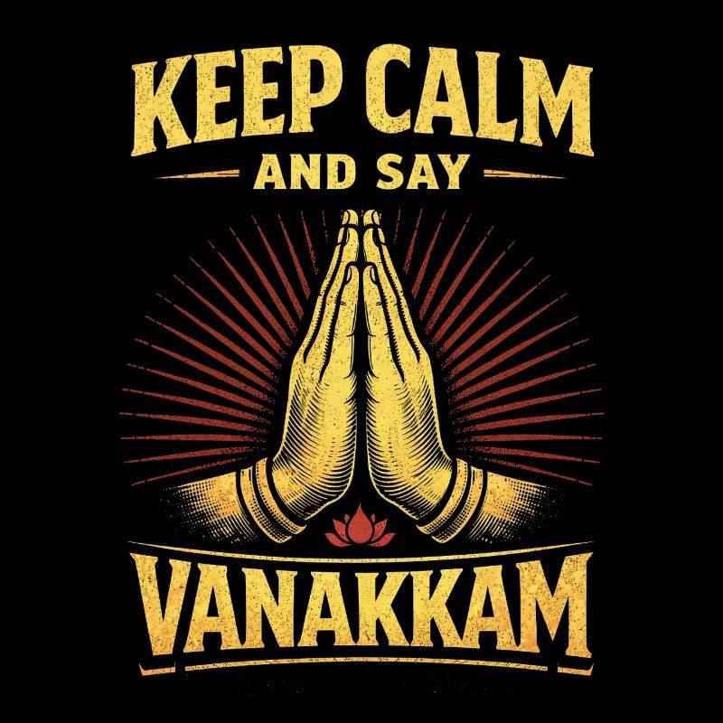 Tamil Tamilisch Sri Lanka Keep Calm Say Vanakkam