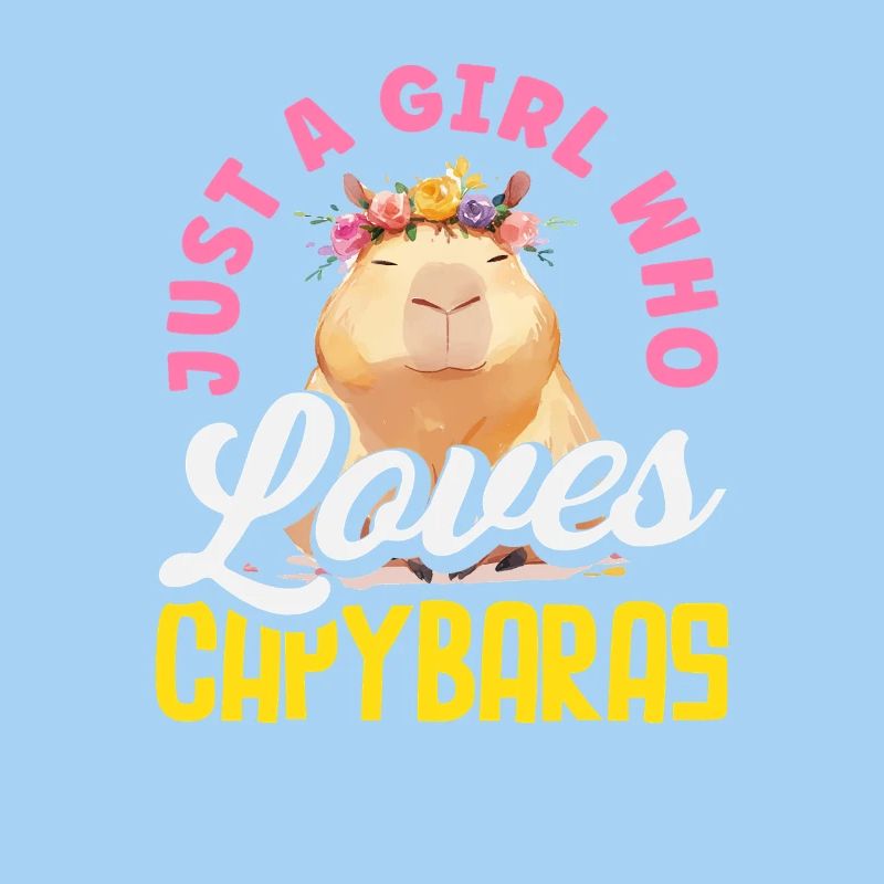 Fille adore les capybaras Capybaras mignons Drôles