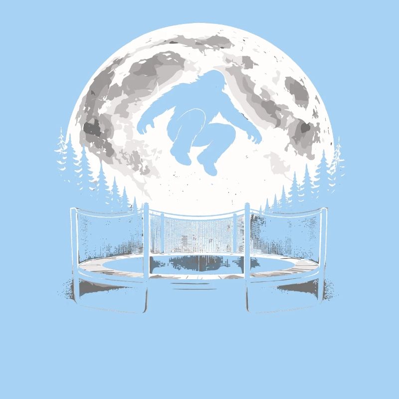 Bigfoot on trampoline