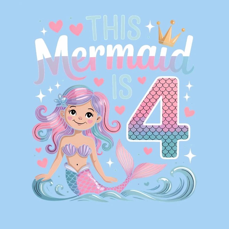 4e anniversaire de la sirène 4 ans