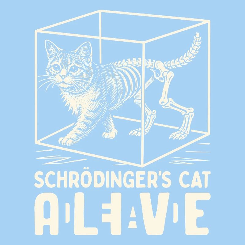Le chat de Schrödinger vivant et mort