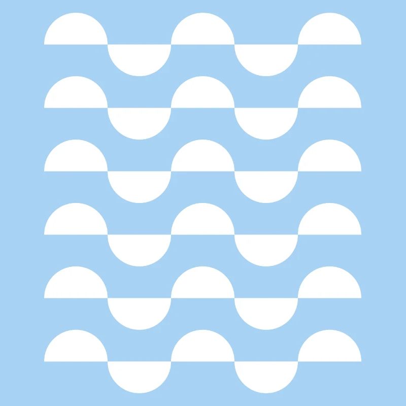 Monochrome Wave Arc Repeat