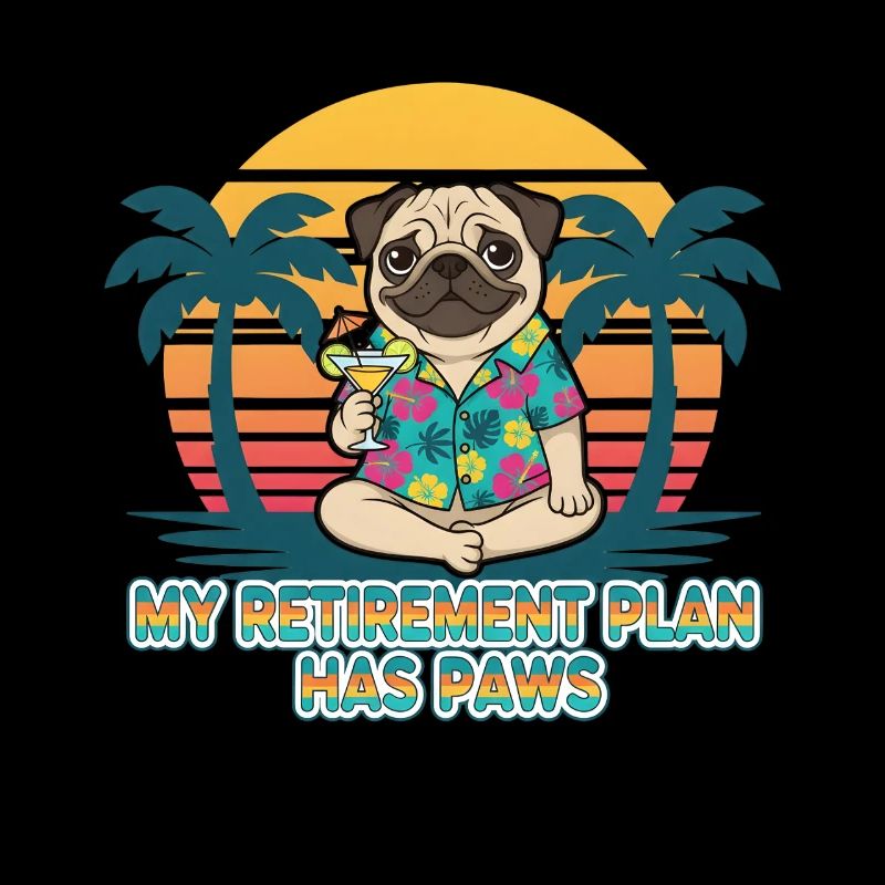 Hund Mops Pug Pfoten Ruhestand Rente