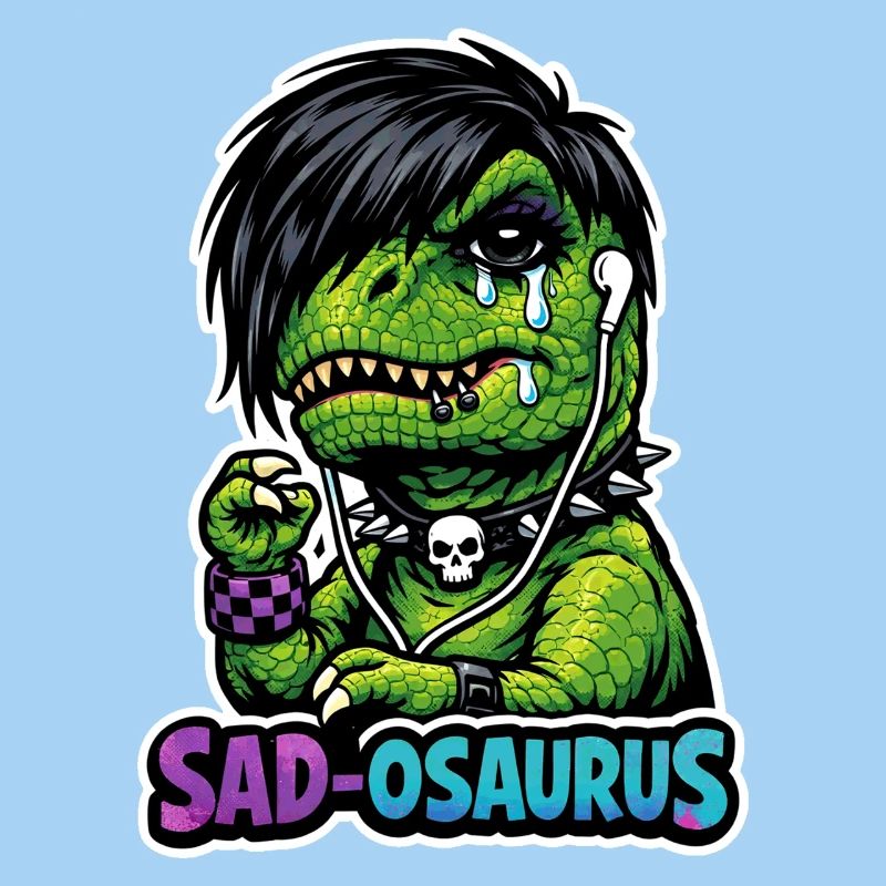 Emo Dinosaur, Sad Dino, Emotional