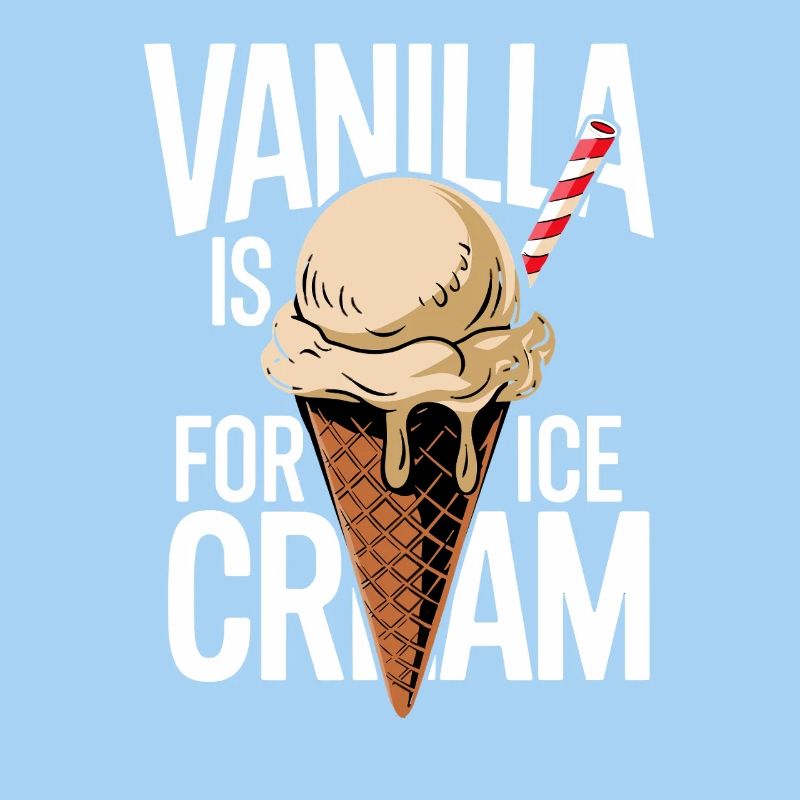 Cornet de glace à la vanille en revanche