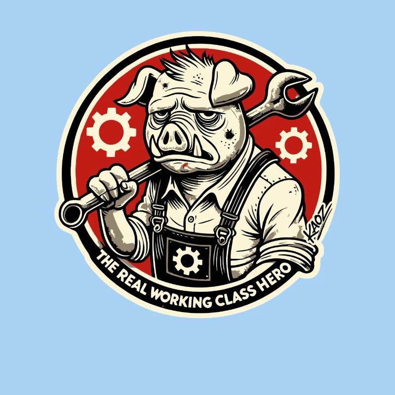 Echtes Heldenschwein der Arbeiterklasse