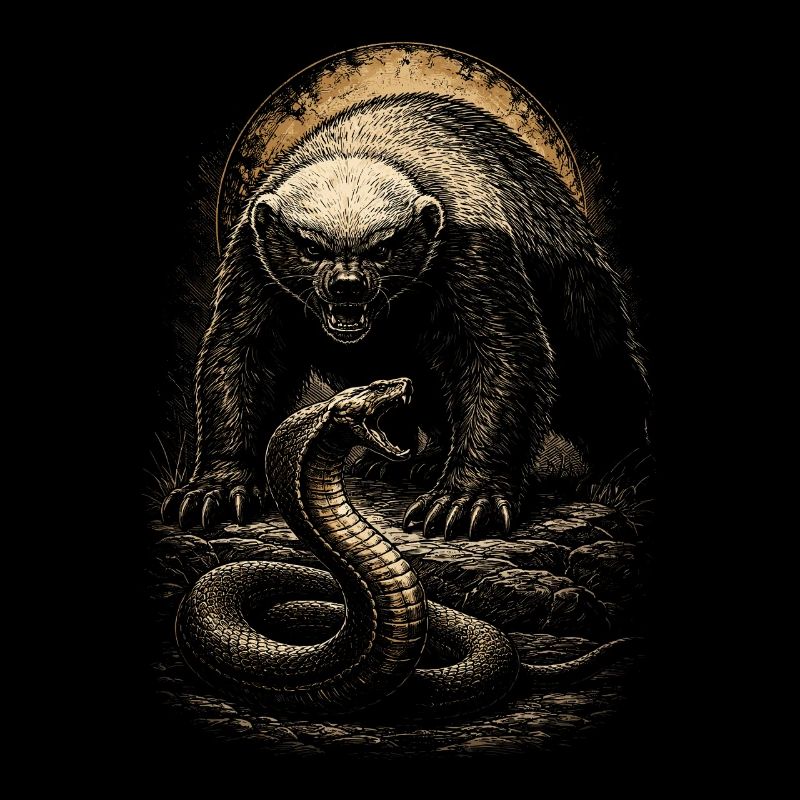 Honigdachs Honey Badger Tier