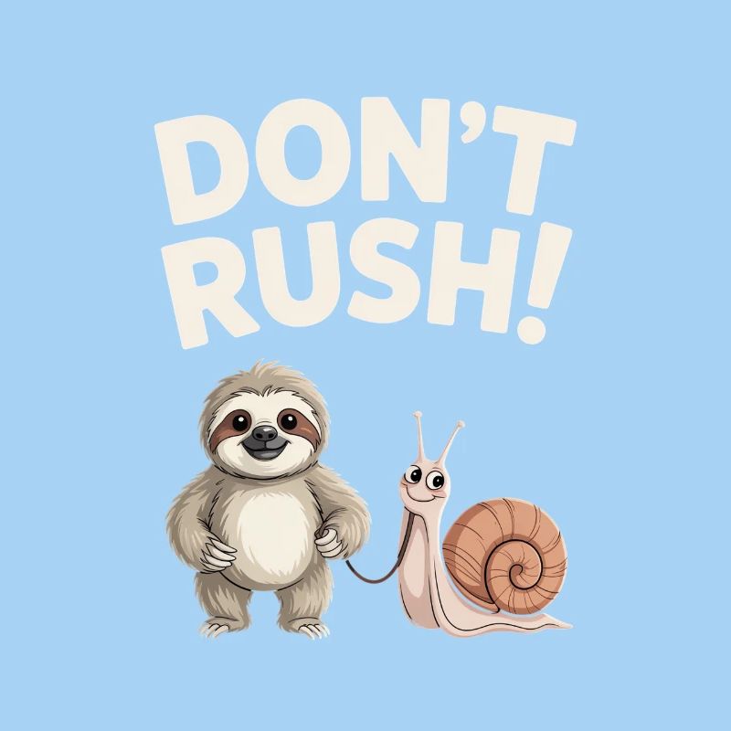 Sloth and Snail Don't rush