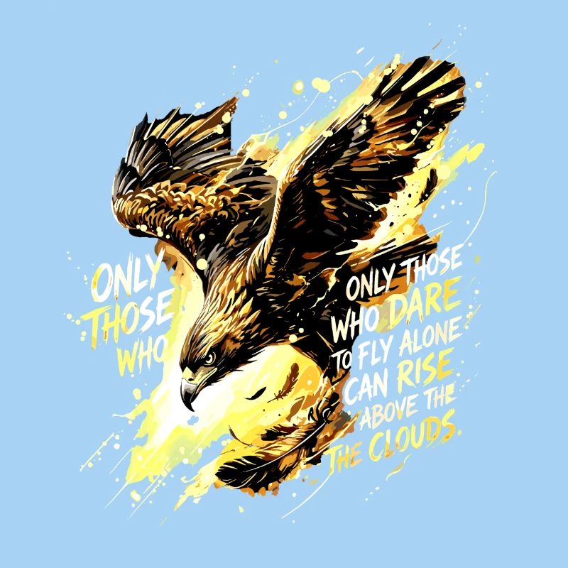 Art de citation de Fly Alone Eagle
