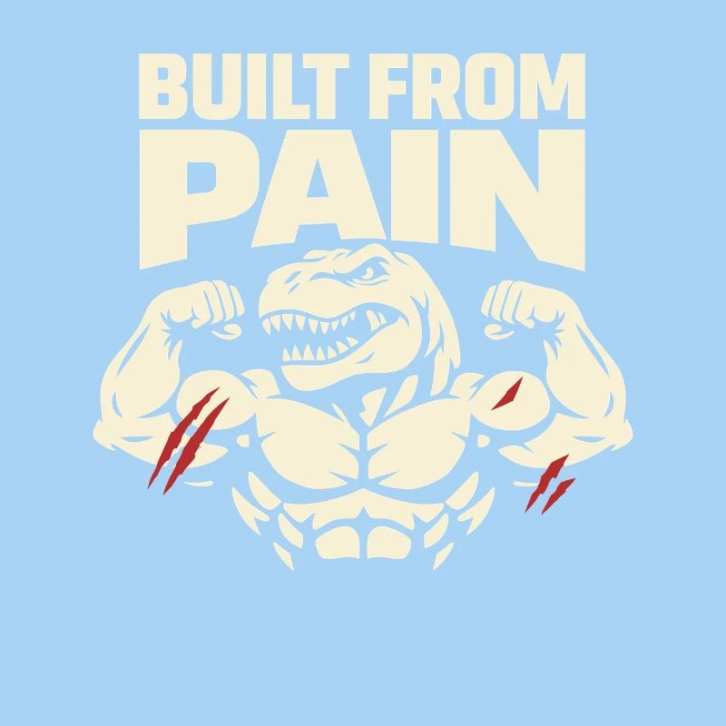 Emo Dinosaur Funny Gym Sad Workout Lifting