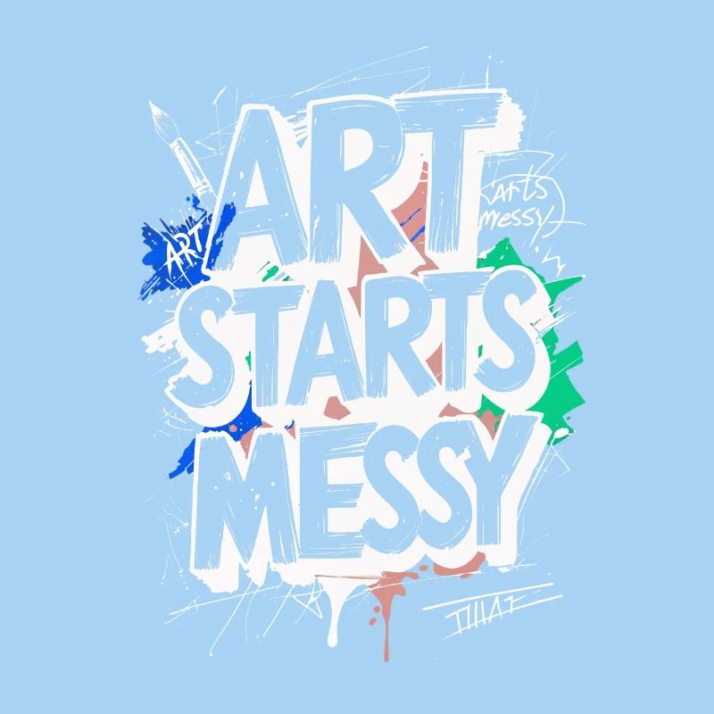 Scribble Doodle Drawing Art Starts Messy