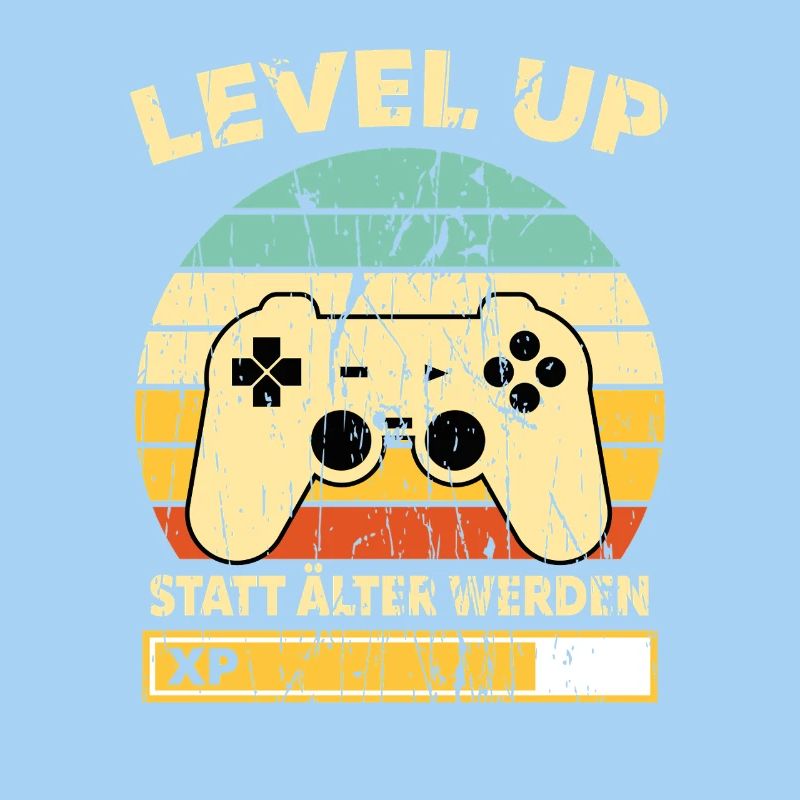 Level Up Retro Controller XP Geburtstag