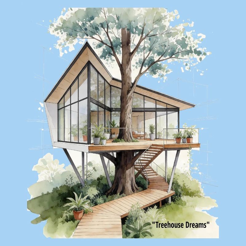 Rêves de la Cabane dans l’Arbre Haven de verre