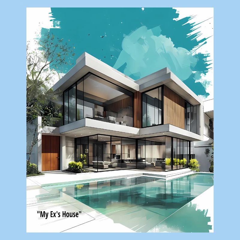 Ex's Modern Villa by Pool