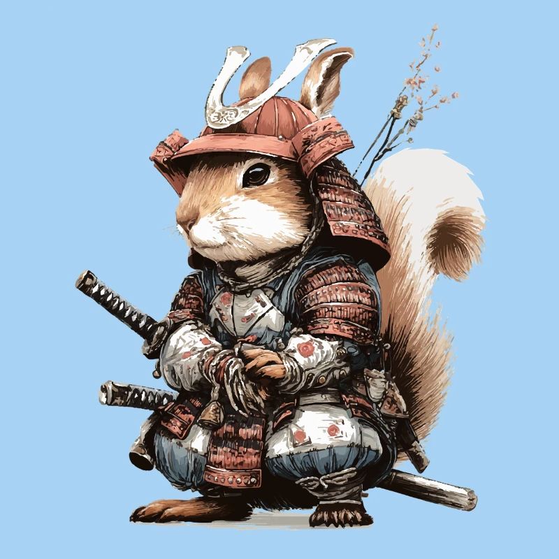Squirrel Samurai in Armor