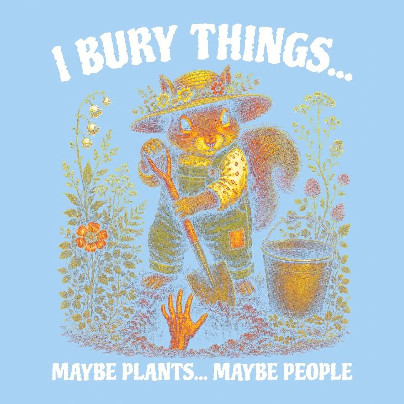 I Bury Things Maybe Plant Squirrel