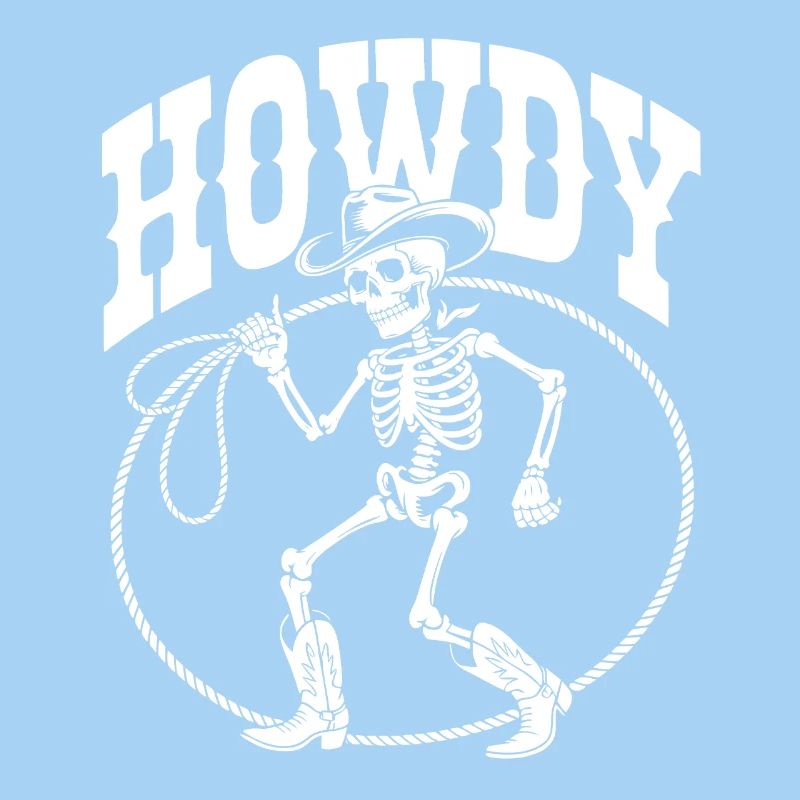 Line Dance Howdy Skeleton