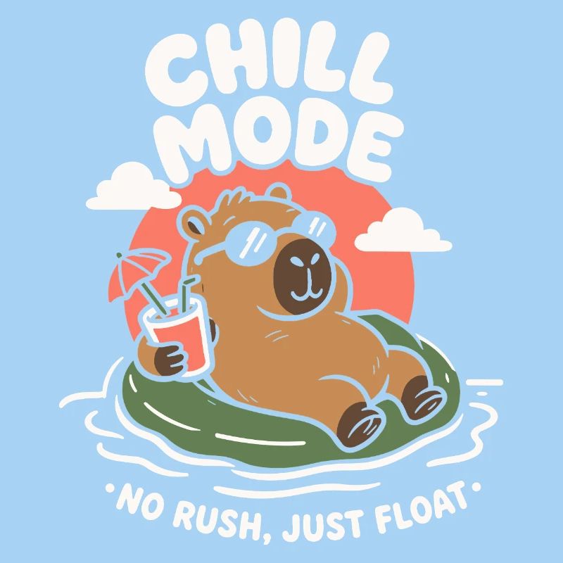 Chill Mode Summer Capybara
