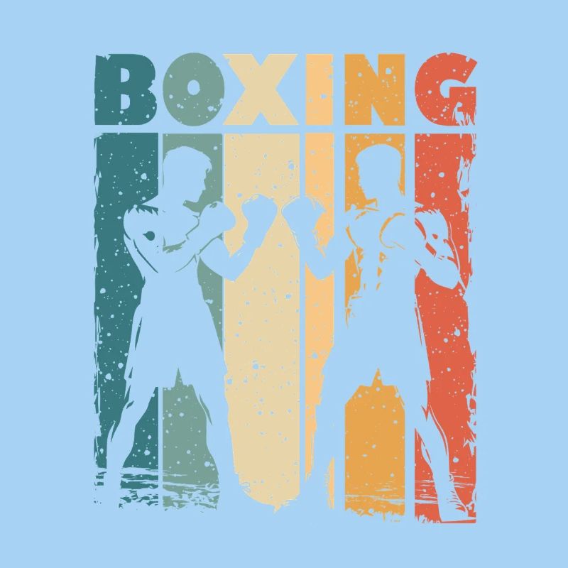 Style rétro graphique de boxe pour boxeurs et entraîneurs