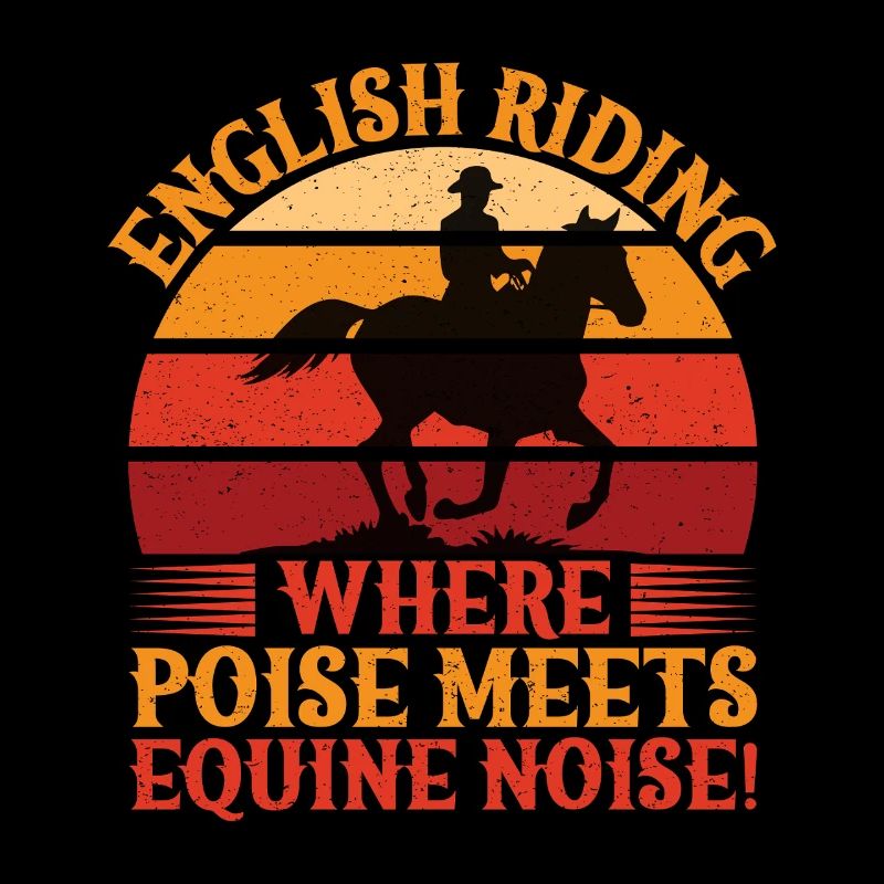 Le cavalier d’équitation anglais rencontre l’équine