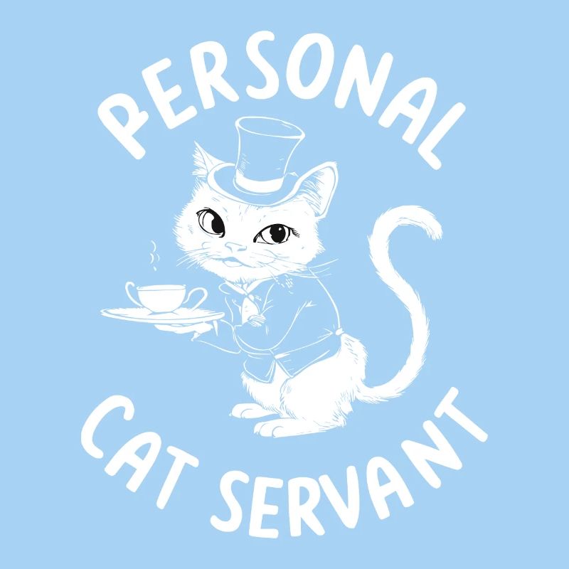 Garçon chat avec du thé