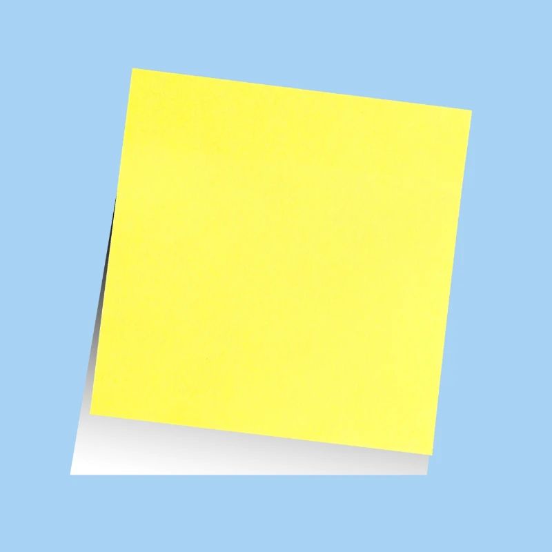 gelber Notizzettel , Klebezettel , sticky note